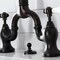 Kingston Brass Bridge Bathroom Faucet with Brass Pop-Up, Oil Rubbed Bronze KS7995PL - alternate 6